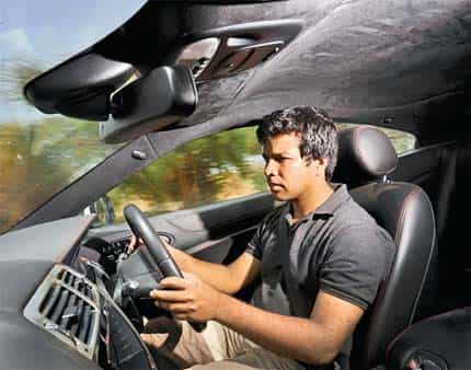 In the driver’s seat: The XKR’s cabin is beautifully built and comfortable In the driver’s seat: The XKR’s cabin is beautifully built and comfortable